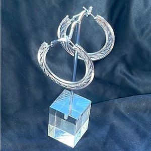 Silver Hoop Earrings